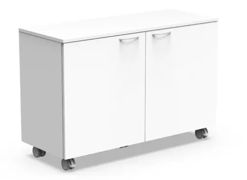ARMOIRE DE LABORATOIRE 2 PORTES AVEC OU SANS ROULETTES DE HAUTEUR DE 80 CM ET DE LARGEUR DE 120 CM